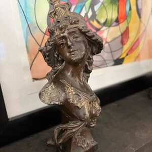 Antique Art Nouveau Bust of Salome by Franz Iffland